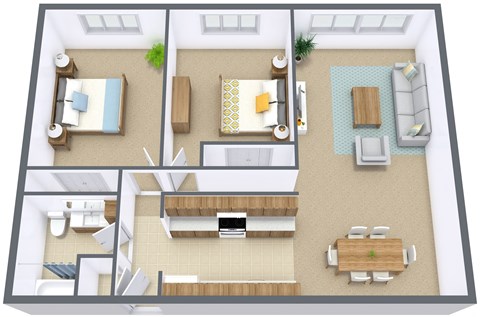 Birchwood 2 Apartments | Plan 21D